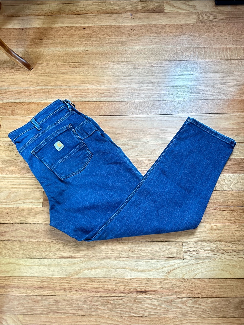 Carhartt Rugged Flex Relaxed Fit Jeans 18 Blue Denim Straight Leg